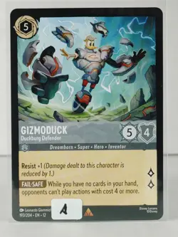 Gizmoduck - Duckburg Defend - rare - Wilds Unknown #193 - LORCANA - NM - U Pick - Image 2