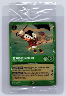 SEALED Scrooge McDuck - S.H.U.S.H. Agent 36 Disney Lorcana Promo Cards NM/M - Image 1