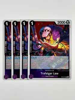 Trafalgar Law x4 - OP09-069 One Piece TCG -Foil - NM - Playset x4 - Image 1