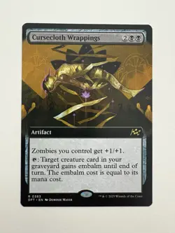Cursecloth Wrappings Borderless MTG Magic the Gathering Card NM Near Mint DFT - Image 1