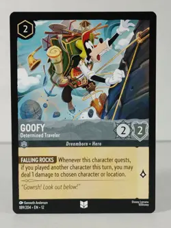 Goofy - Determined Traveler - Wilds Unknown #189 - LORCANA - NM -singles - Image 1