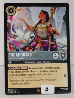 Pocahontas - Steadfast - rare - Wilds Unknown #171 - LORCANA - NM - U Pick - Image 1