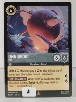 Omnidroid - V.10 - rare - Wilds Unknown #190 - LORCANA - NM - U Pick - Image 2