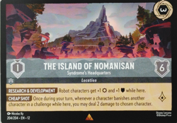 The Island of Nomanisan - - rare - Wilds Unknown #204 - LORCANA - NM - U Pick - Image 1