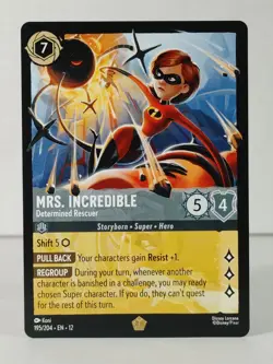 Mrs. Incredible - Determined - Wilds Unknown #195 - LORCANA - NM - U Pick - Image 2