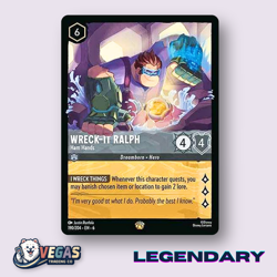 Wreck-It Ralph Ham Hands 190/204 Legendary Azurite Sea LP Disney Lorcana - Image 1