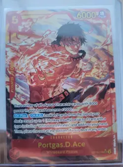 Bandai One Piece Card Game Portgas D. Ace OP16-118 SEC Alt Art - Image 1