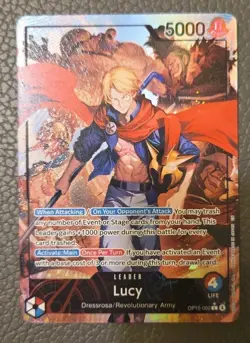 Lucy Alternate Art Alt Leader OP15-002 Foil English - One Piece TCG alternate - Image 1
