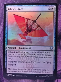 Glider Staff 22 Uncommon Avatar: The Last Airbender Magic: The Gathering Foil NM - Image 1
