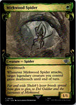 MIRKWOOD SPIDER (SHOWCASE SCROLLS) 629 UNIVERSES BEYOND LORD OF THE RINGS MTG LP - Image 1