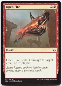 Open Fire 105 Common Hour of Devastation Magic: The Gathering Lightly Played - Image 1