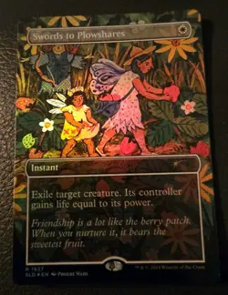 Swords to Plowshares (1627) (Rainbow Foil) Secret Lair Drop Foil - Image 1