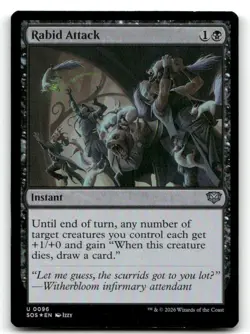 Rabid Attack Foil LP Secrets of Strixhaven MTG-A21-6 - Image 1