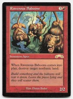Ravenous Baboons 97 Rare Exodus Magic: The Gathering Near Mint - Image 1