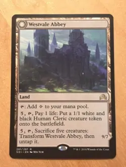 Magic the Gathering MTG Westvale Abbey Shadows Over Innistrad NM - Image 1
