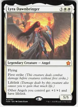 Lyra Dawnbringer 707 Mythic Foundations Magic: The Gathering Near Mint - Image 1