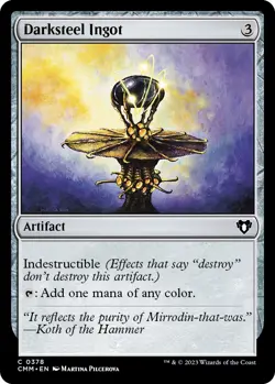 NM - Darksteel Ingot [CMM - 378] Commander Masters - Image 1
