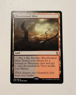 Bloodstained Mire Khans of Tarkir Regular - Near Mint - Image 1