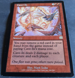 MTG Cave-In | Mercadian Masques | NM | Red Sorcery | Legacy EDH | Pre-Modern | - Image 2