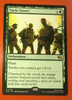 MTG, TURTLE POWER, 0135, RARE, NM, TMT, REGULAR FINISH - Image 1