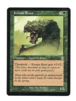 Krosan Beast MTG Odyssey Rare - Image 1