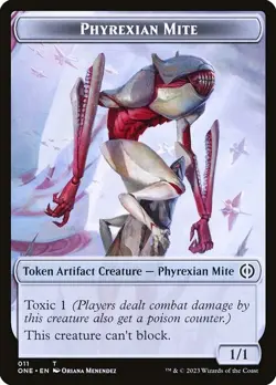 FOIL Phyrexian Mite Token 10x -colorless-Menendez Art - ONE All - MTG Magic NM - Image 1