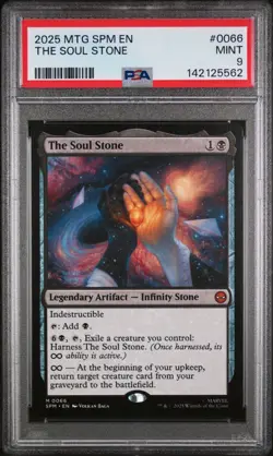 2025 Magic The Gathering - MARVEL'S SPIDER-MAN #0066 THE SOUL STONE PSA 9 - Image 1