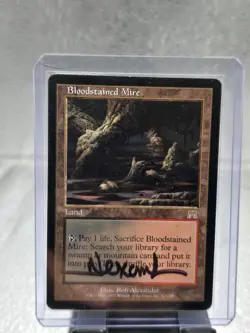 Magic The Gathering MTG Bloodstained Mire Onslaught Rare Signed Rob Alexander!!! - Image 1