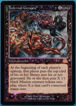 Infernal Genesis FOIL Prophecy NM Black Rare MAGIC CARD (ID# 502191) ABUGames - Image 1