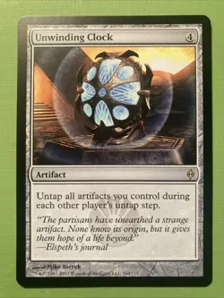 MTG - Unwinding Clock - New Phyrexia - NM - Image 1