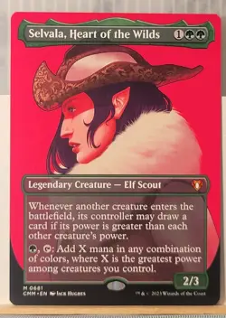Mtg SELVALA, HEART OF THE WILDS BORDERLESS NM CMM 0681 -Argo- - Image 1