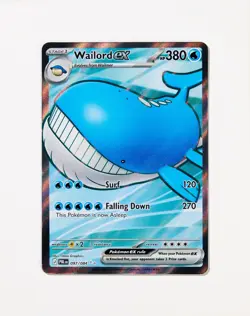 Wailord ex 097/084 Ultra Rare Pitch Black Pokemon Holo Near Mint - Image 1