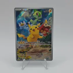 Pokemon Pikachu 027 SVP Scarlet & Violet Promo Holo English 60 HP Furusawa - Image 1