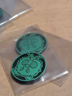 Pokemon Green Venonat Mini Coin From 151 Chinese - Image 1