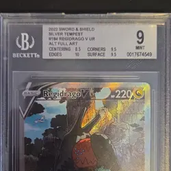 The Pokemon Company Regidrago V Silver Tempest Alt Art Full Art Holo BGS 9 - Image 5