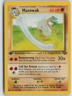 Marowak 39/64 Uncommon Jungle Pokemon 1st Edition Near Mint - Image 1