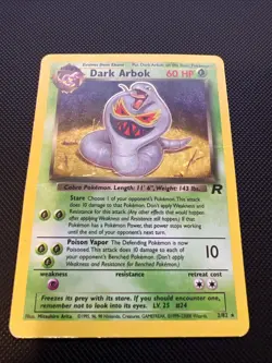 Dark Arbok 2/82 Team Rocket Rare Holo Unlimited Holo Pokemon - Image 3