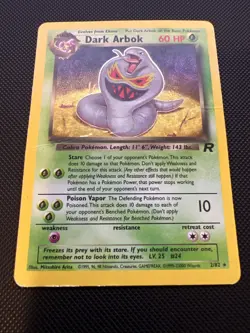 Dark Arbok 2/82 Team Rocket Rare Holo Unlimited Holo Pokemon - Image 5