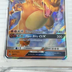 Pokemon Charizard GX SM211 SM Promo Full Art Holo Stage 2 250 HP Flare Blitz GX - Image 3