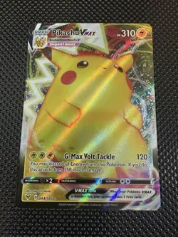 Pokemon TCG Vivid Voltage Pikachu VMax Full Art Ultra Rare Card 44/185 - Image 1