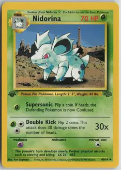 Nidorina 40/64 Uncommon Jungle Pokemon 1st Edition Near Mint - Image 1
