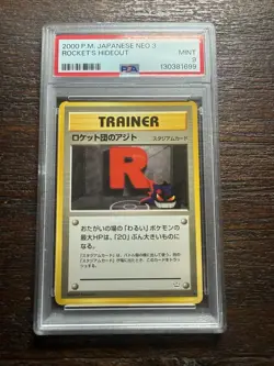 2000 POKEMON JAPANESE NEO 3 ROCKET'S HIDEOUT PSA 9 - Image 1