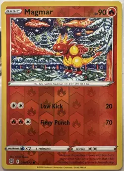 Magmar Reverse Holo Common Brilliant Stars 019/172 Pokemon Lightly Played - Image 1