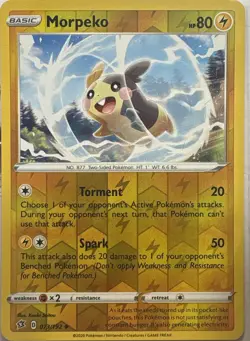Morpeko Reverse Holo Uncommon Rebel Clash 073/192 Pokemon Near Mint - Image 1