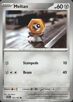 Meltan Common Stellar Crown 102/142 Pokemon Near Mint - Image 1