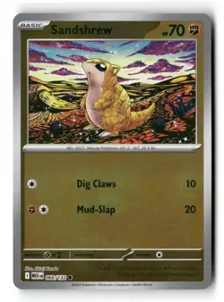 Sandshrew Reverse Holo Common Mega Evolution 068/132 Pokemon Near Mint - Image 1