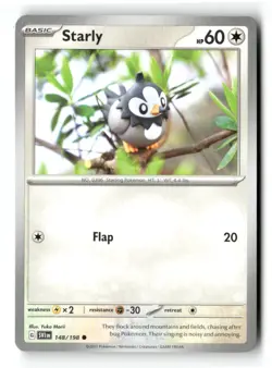Starly Common Scarlet & Violet 148/198 Pokemon Near Mint - Image 1