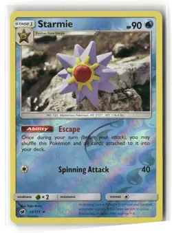 Starmie Reverse Holo Rare Crimson Invasion 16/111 Pokemon Lightly Played - Image 1