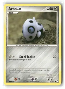 Aron Common Mysterious Treasures 71/123 Pokemon Moderately Played - Image 1