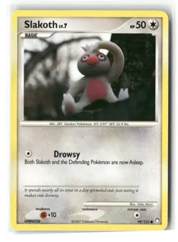 Slakoth Common Mysterious Treasures 99/123 Pokemon Moderately Played - Image 1